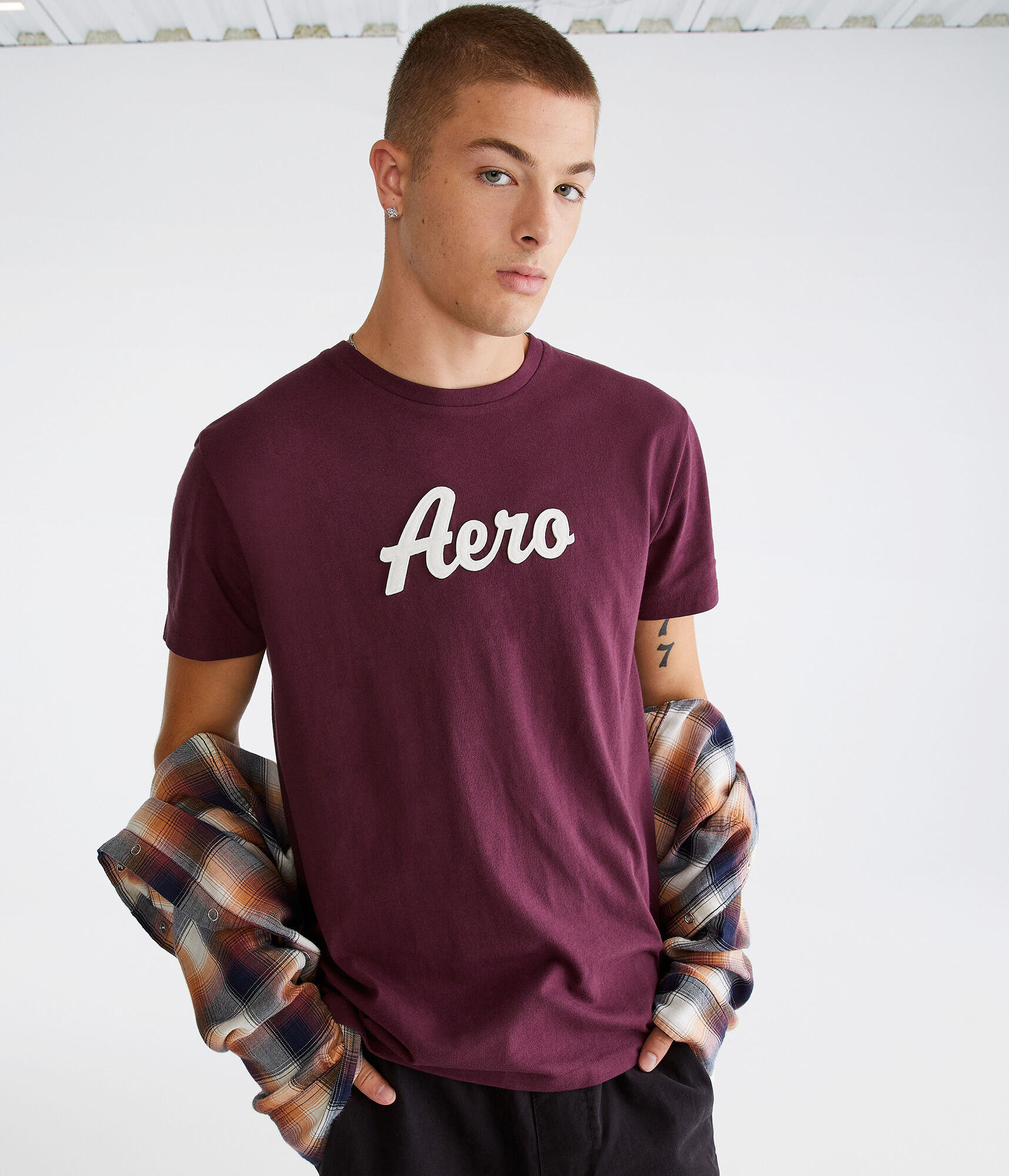 Aero Script Appliqu&eacute; Graphic Tee