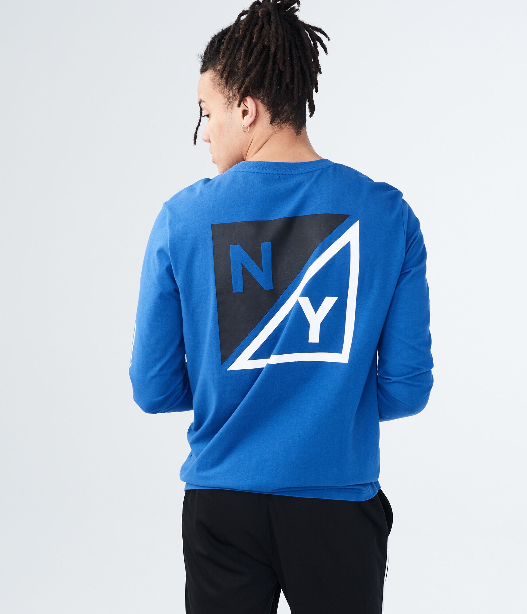Long Sleeve Square Logo Graphic Tee
