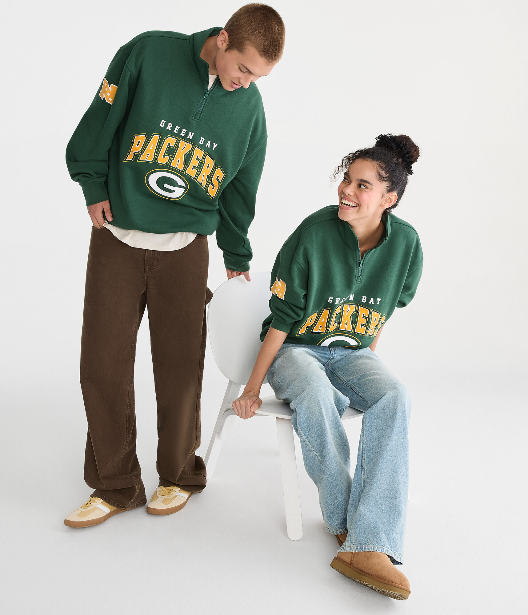 Green Bay Packers Quarter-Zip Sweatshirt