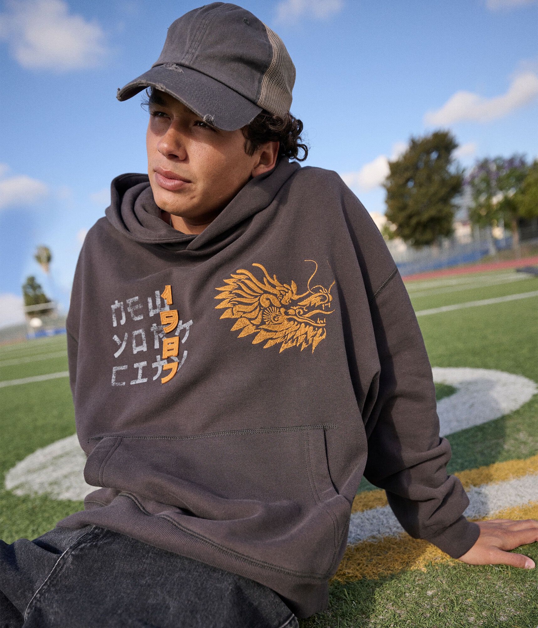 Cloud Soft New York City Dragon Boxy Pullover Hoodie