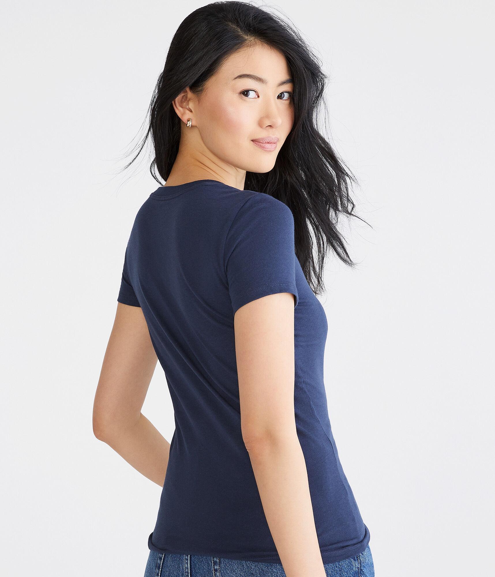 Aero NY Butterfly Flocked Graphic Tee