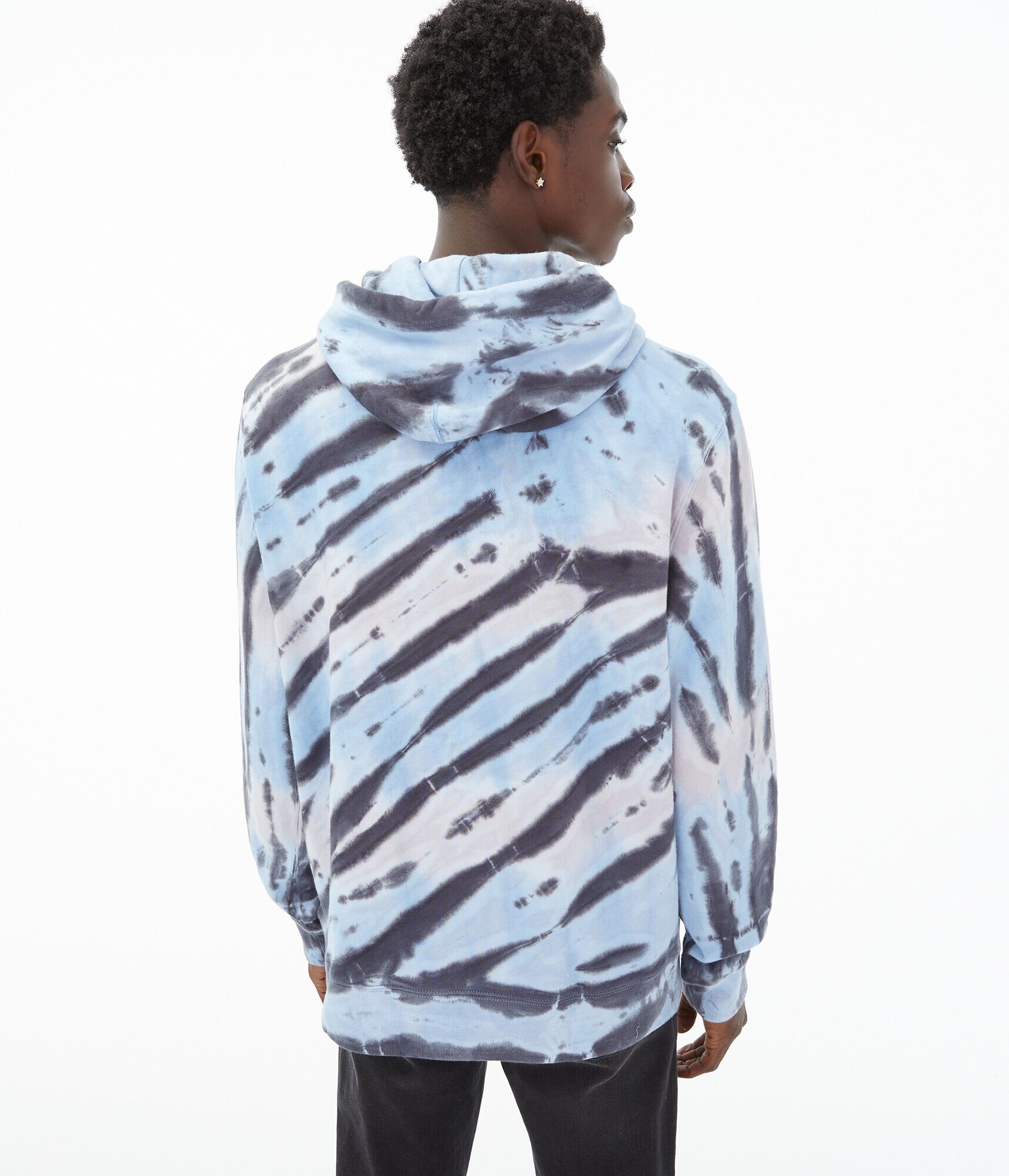 Aeropostale Script Logo Tie-Dye Pullover Hoodie