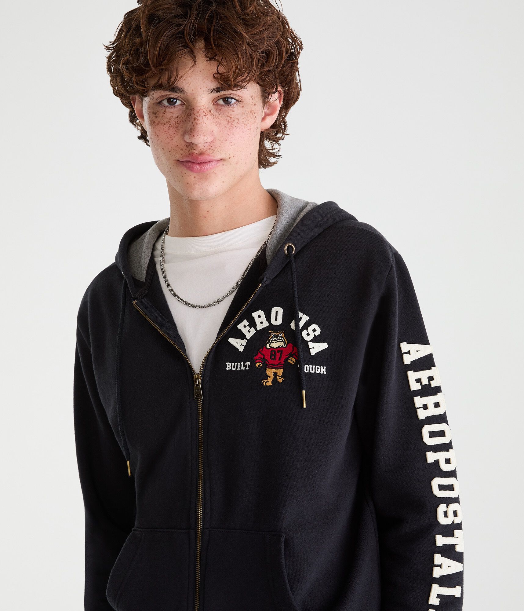 Aero Bulldog Heritage Full-Zip Hoodie