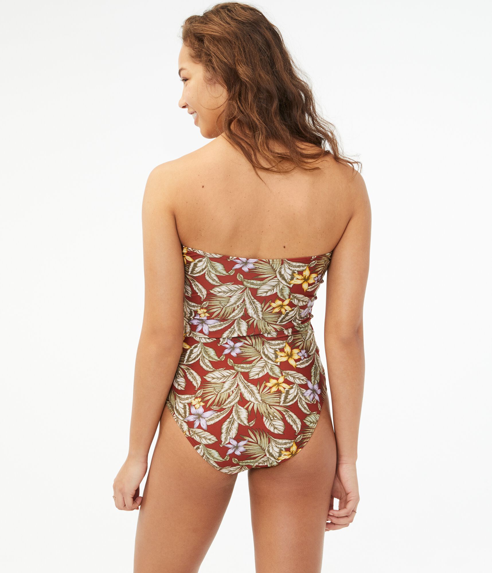 Floral Side Cutout One-Piece Swimsuit