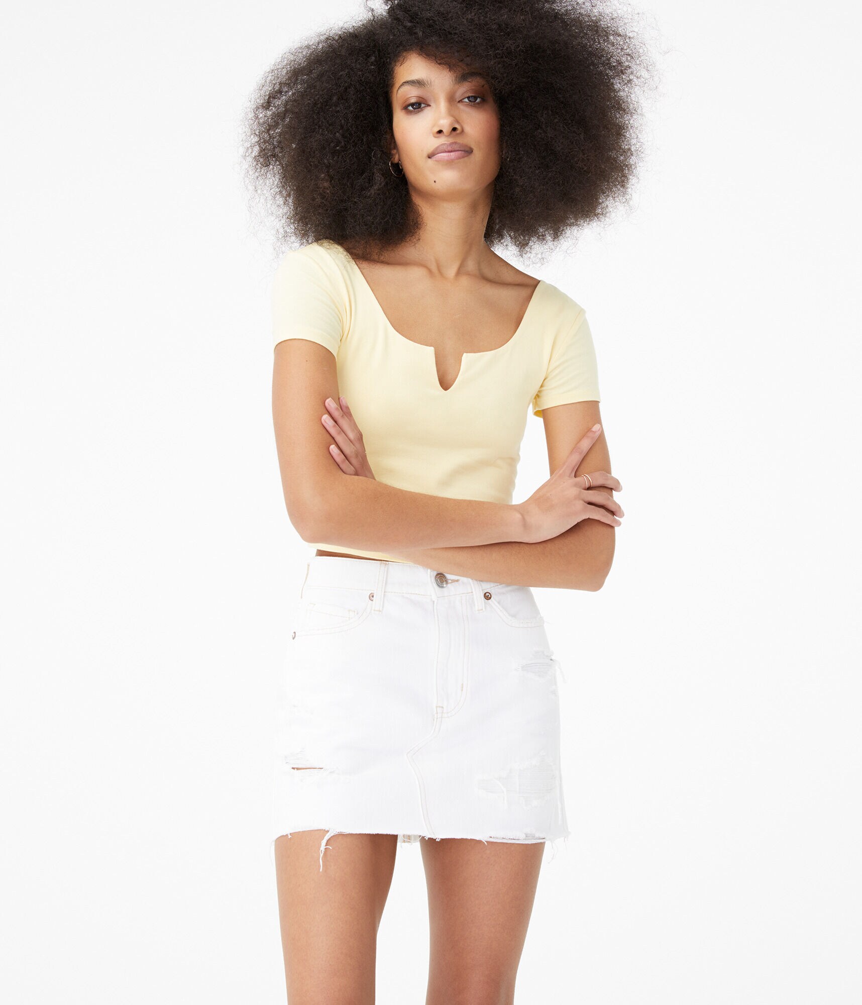 Seriously Soft Notch-Neck Baby Tee