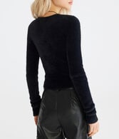 Bella Cropped Scoop-Neck Sweater