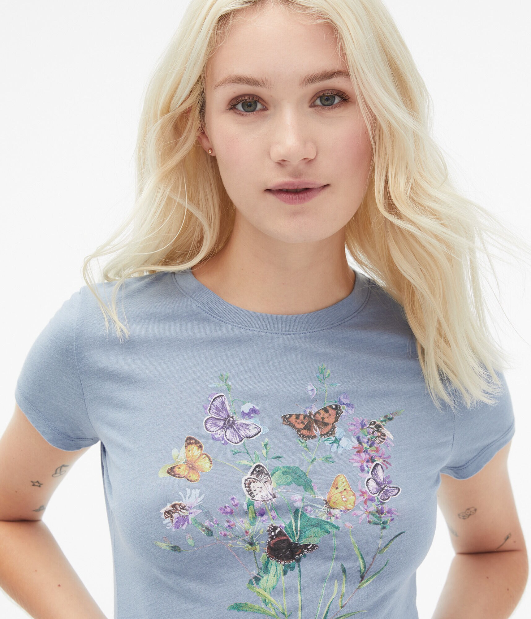 Butterflies &amp; Wildflowers Graphic Tee