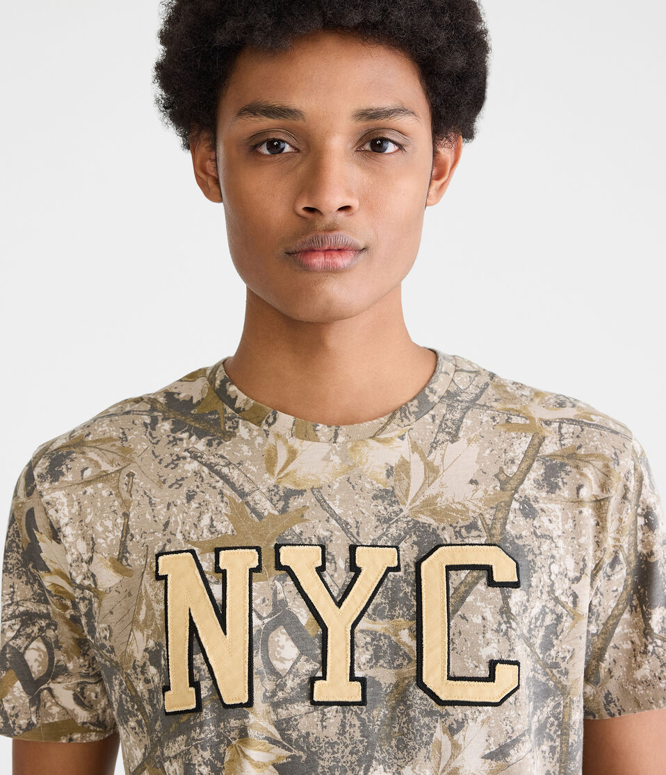 NYC Forest Camo Appliqué Graphic Tee