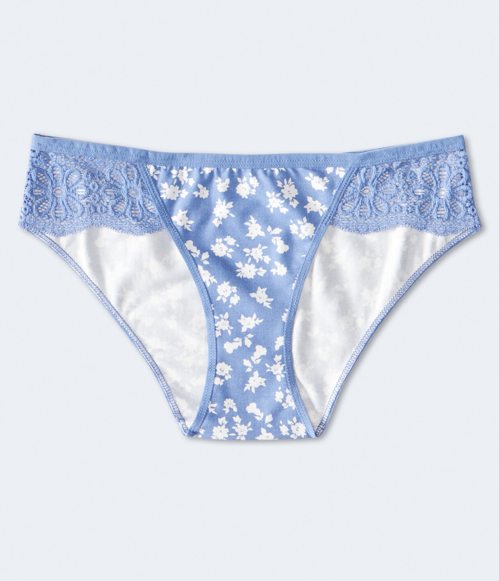 Floral Side-Lace Hipster