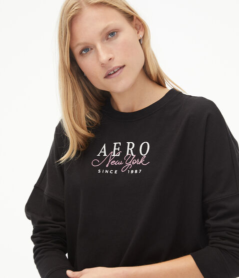 Long Sleeve Aero New York Boyfriend Graphic Tee Long Sleeve Aero New York Boyfriend Graphic Tee