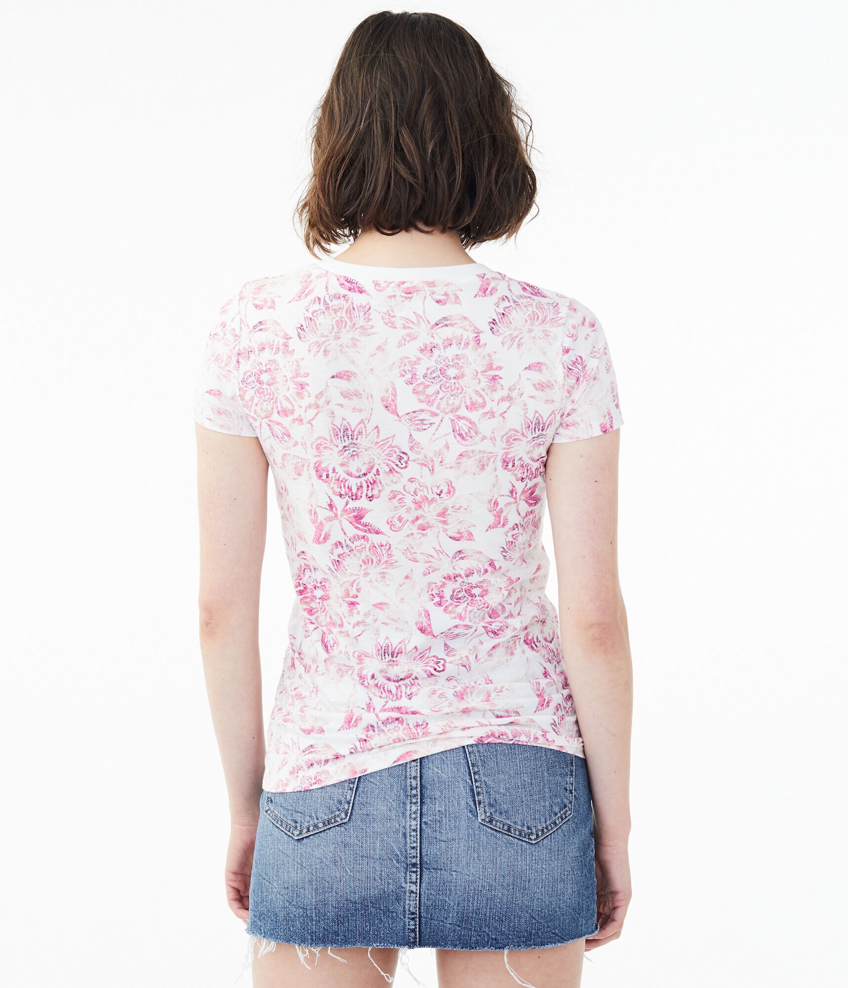 Aero Floral Space-Dye Graphic Tee