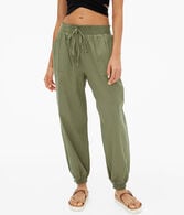 High-Rise Linen Beach Pants