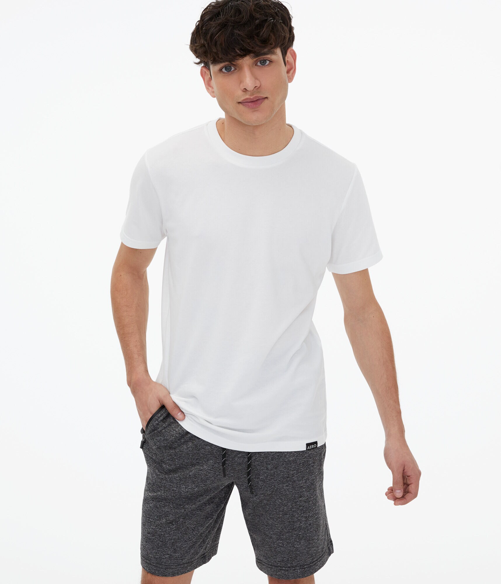 Space-Dye Stretch Crew Tee