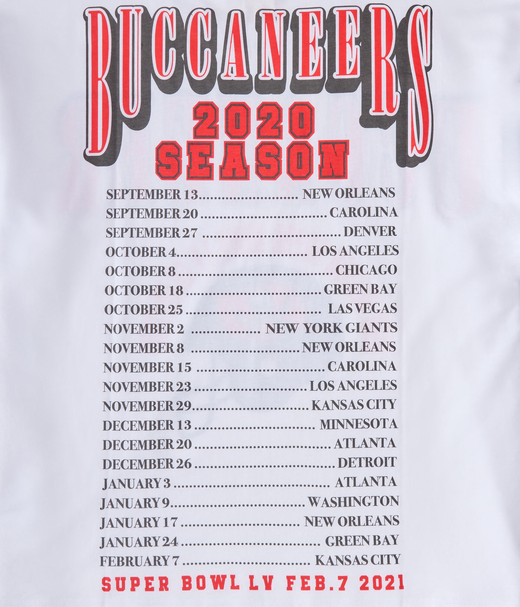 Tampa Bay Buccaneers Super Bowl Boxy Graphic Tee