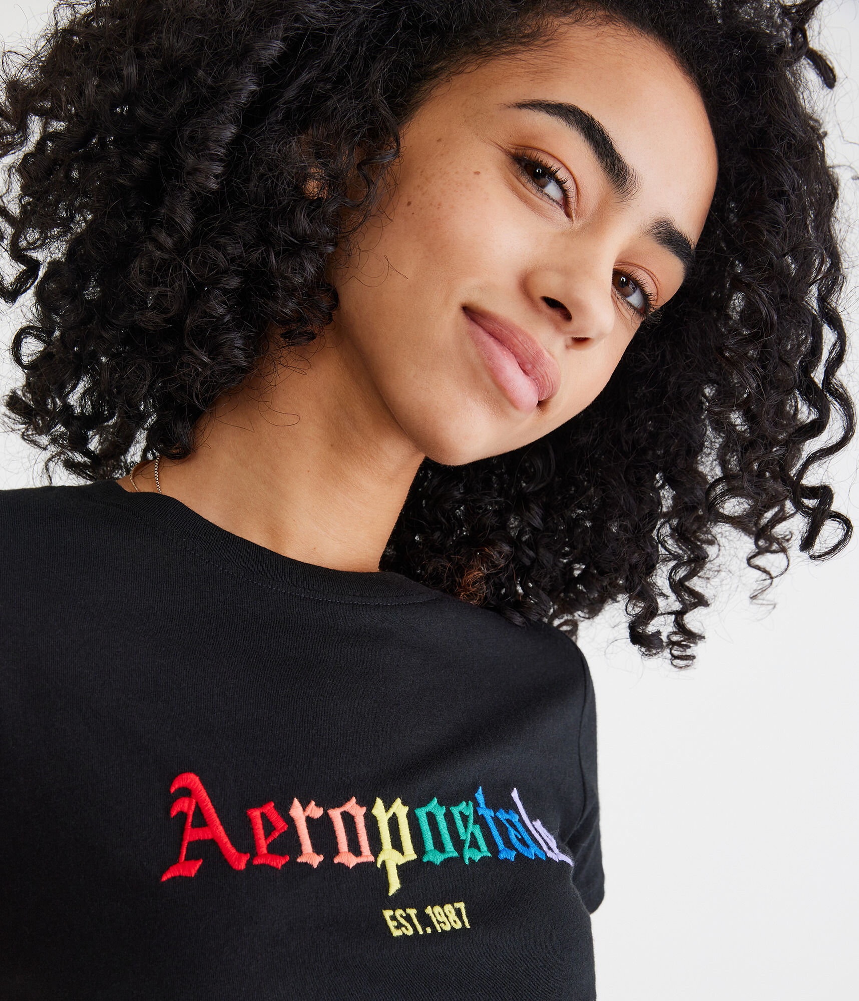 Aeropostale Gothic Logo Pride Graphic Tee
