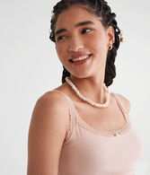 Pointelle Lace-Trim Cami