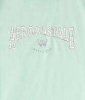 Aeropostale Butterfly Glitter Graphic Tee
