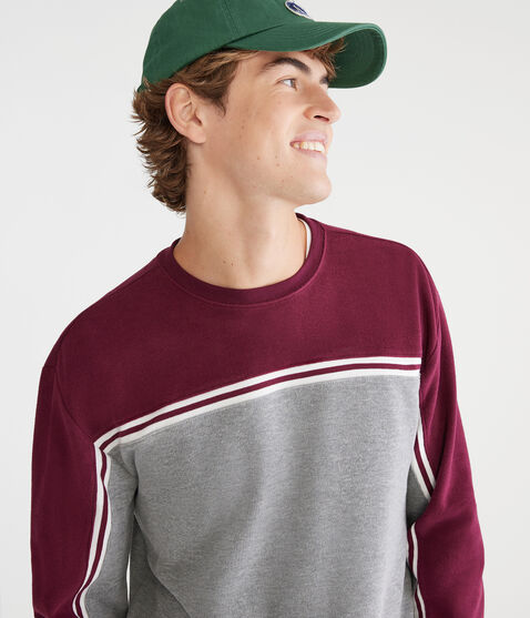Long Sleeve Retro Colorblocked Stripe Crew Tee Long Sleeve Retro Colorblocked Stripe Crew Tee