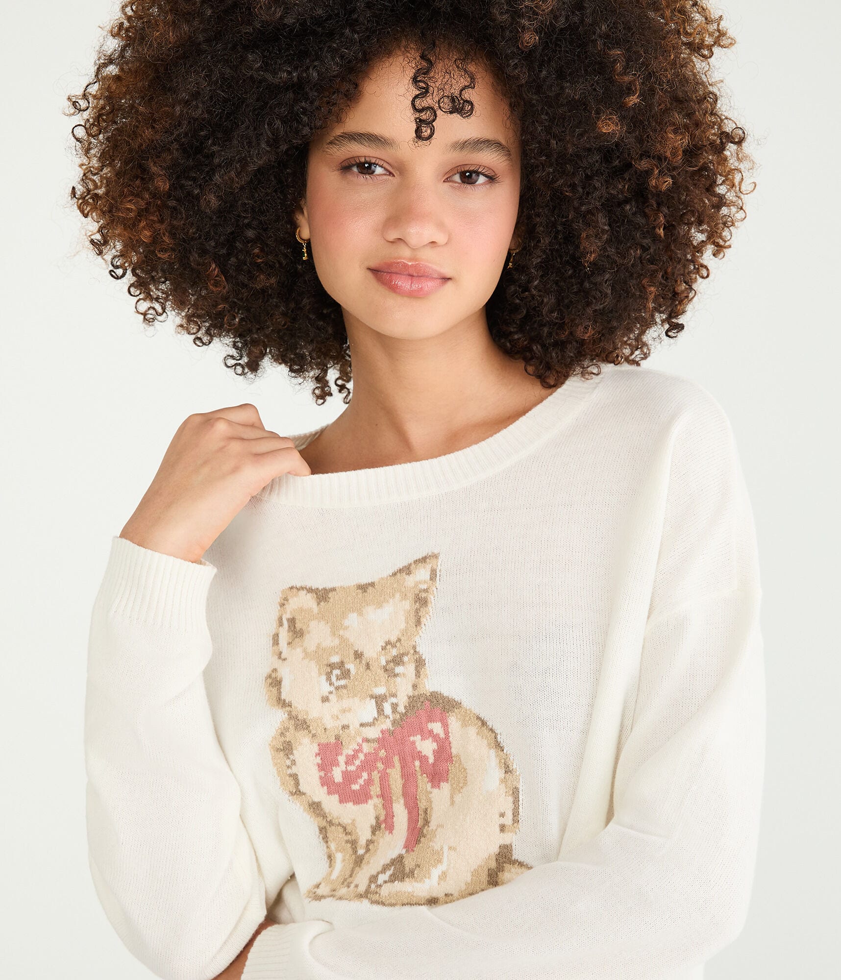 Kitten Crew Sweater