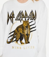Def Leppard Nine Lives Oversized Crew Sweatshirt