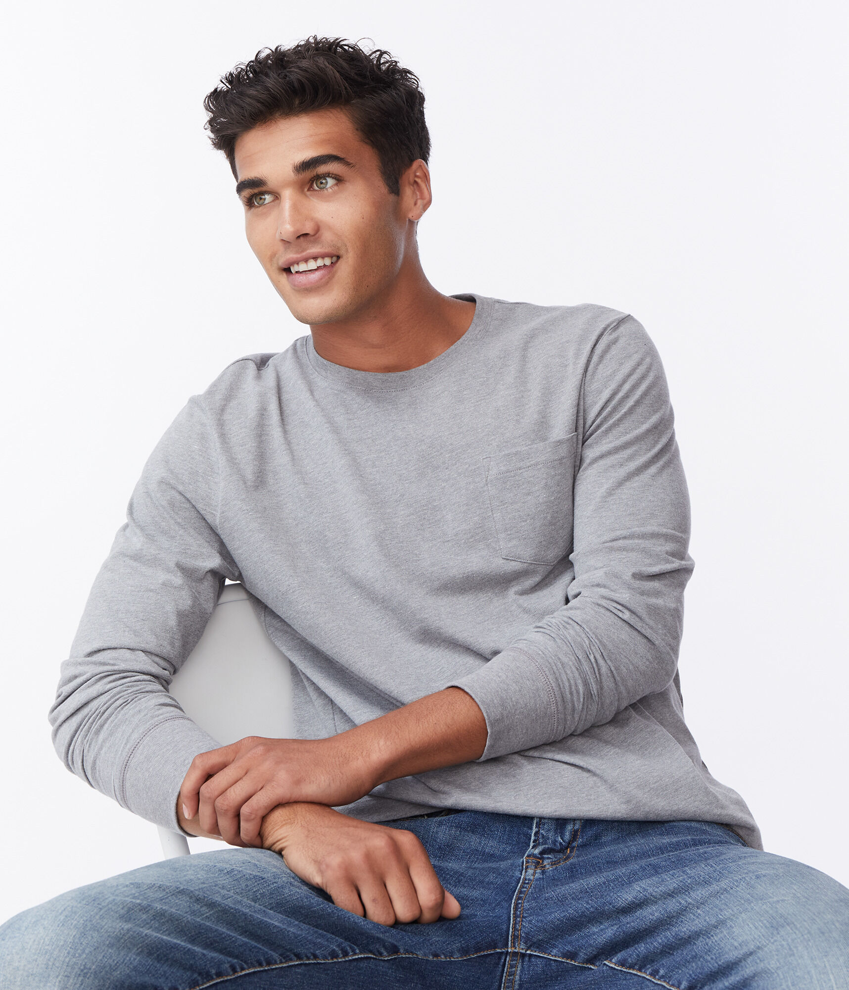 Long Sleeve Pocket Crew Tee