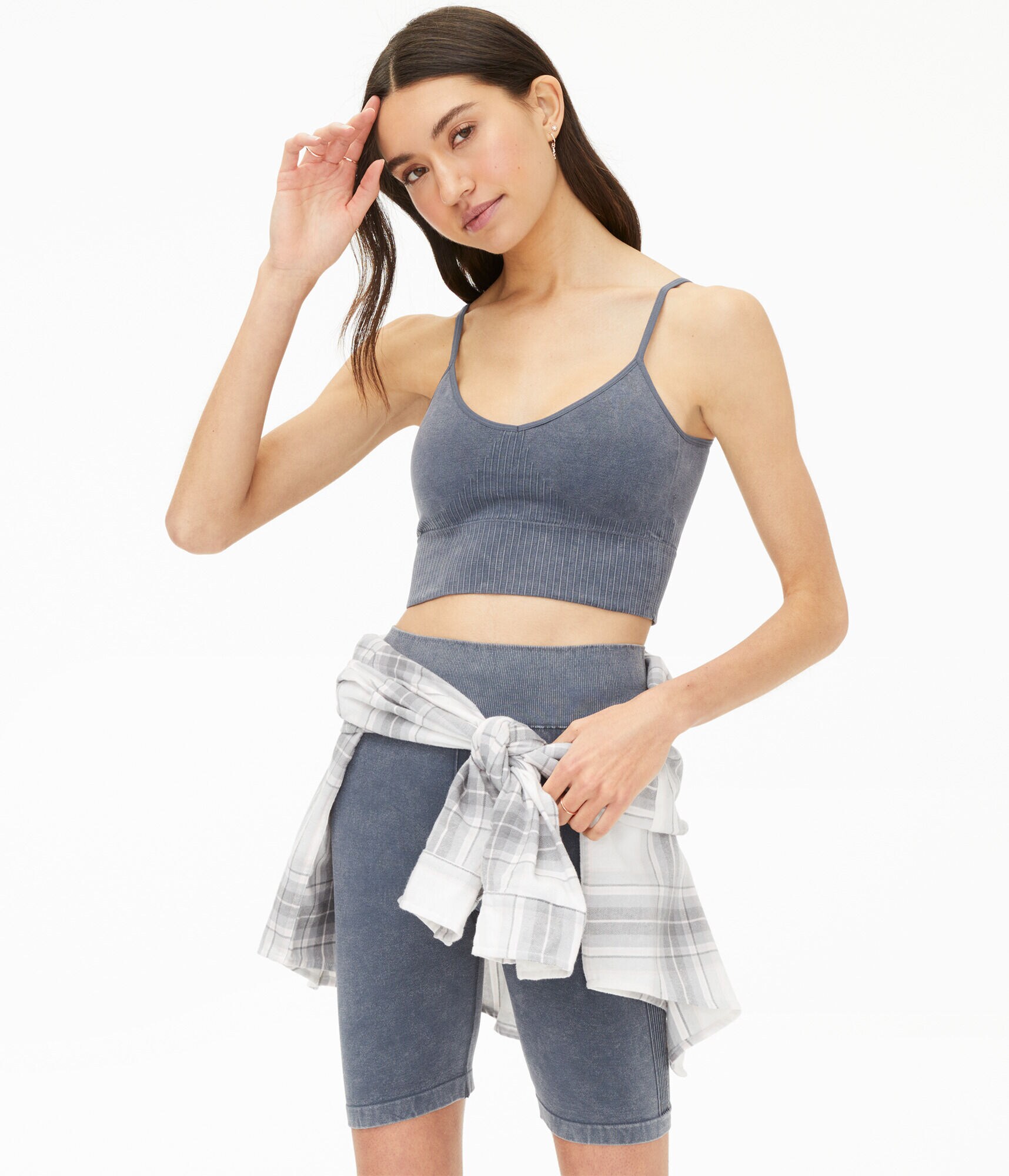 Seamless Low-Back Longline Bralette