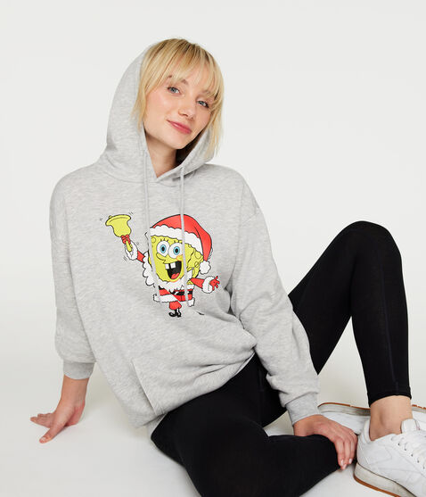 SpongeBob SquarePants Santa Oversized Pullover Hoodie SpongeBob SquarePants Santa Oversized Pullover Hoodie