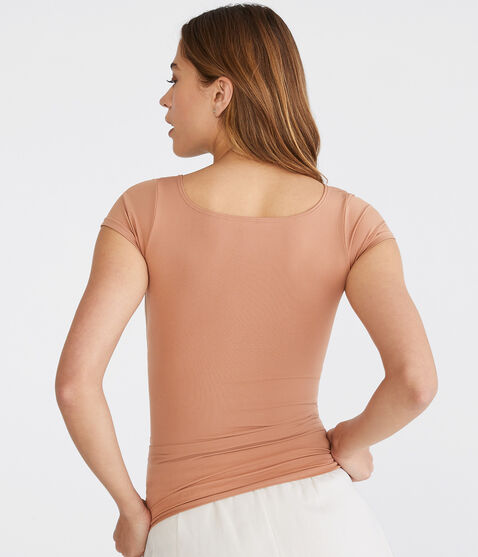 Seriously Soft Sculpt Square-Neck Tee