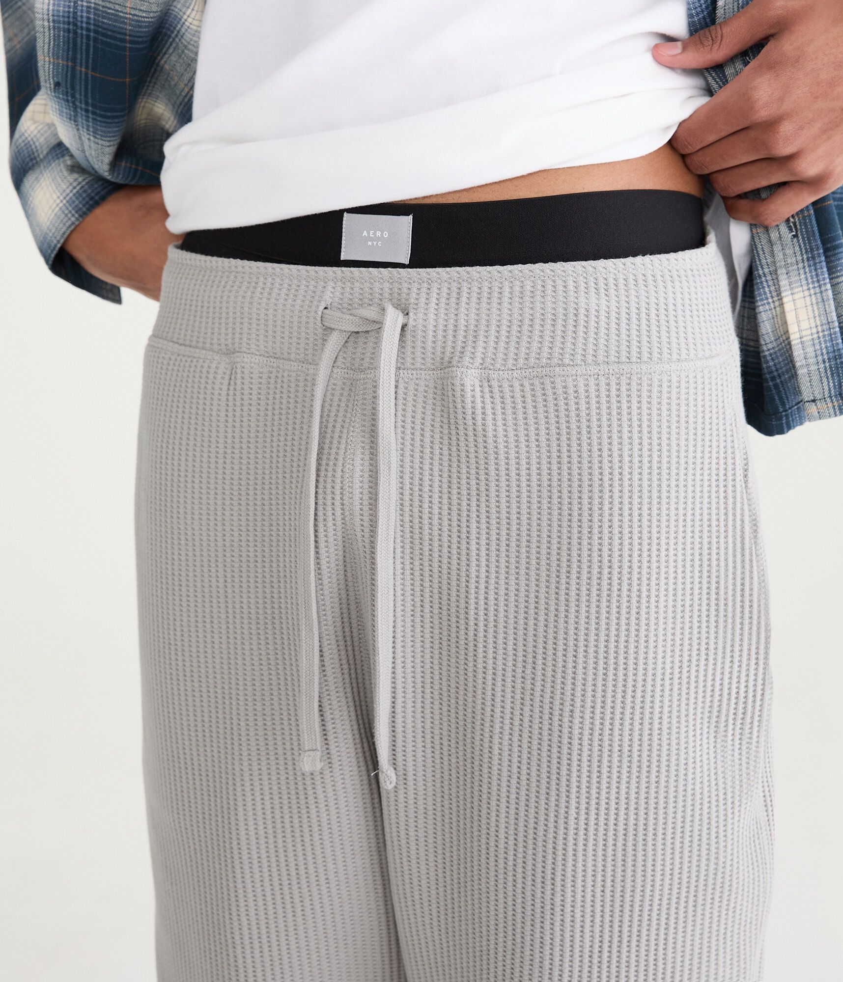Waffle-Knit Lounge Pants