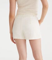 High-Rise Linen Shorts