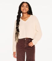 Ribbed V-Neck Sweater