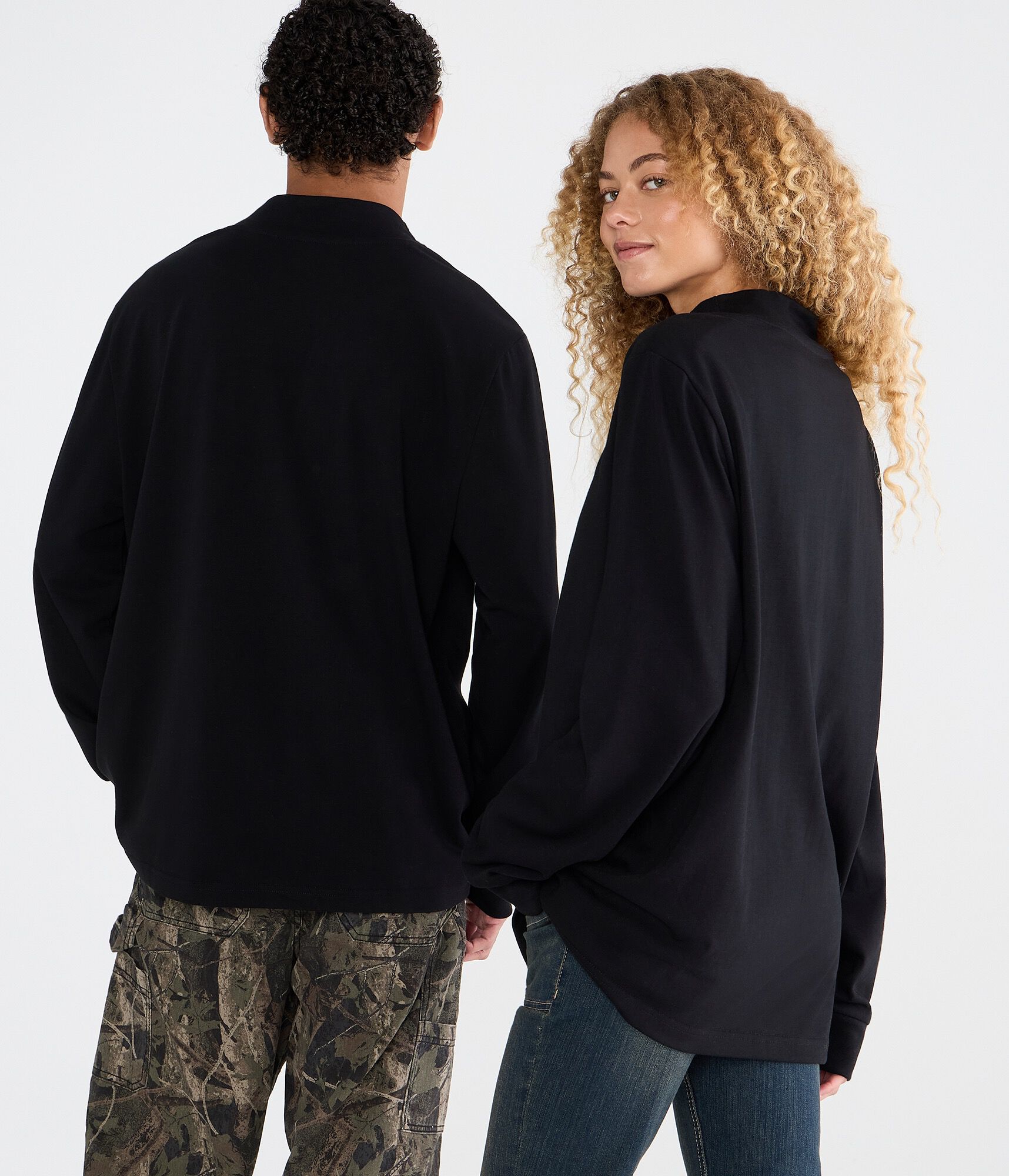Long Sleeve New York Giants Mock-Neck Tee