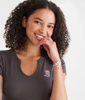 Seriously Soft Tulip Boots Notch-Neck Graphic Baby Tee