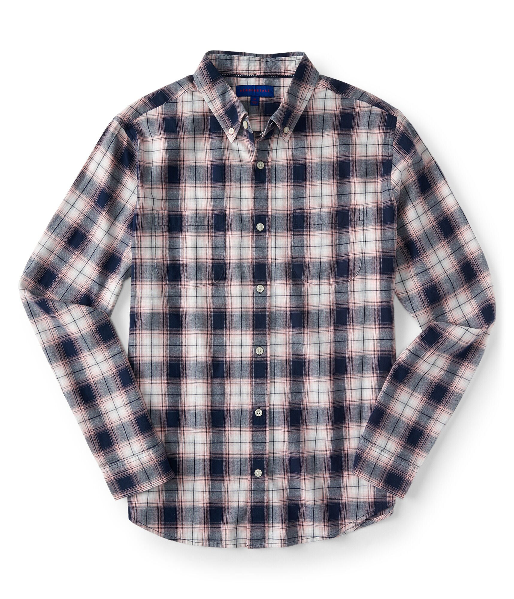 Long Sleeve Plaid Woven Shirt