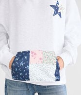 Cloud Soft Star Patchwork Pullover Hoodie