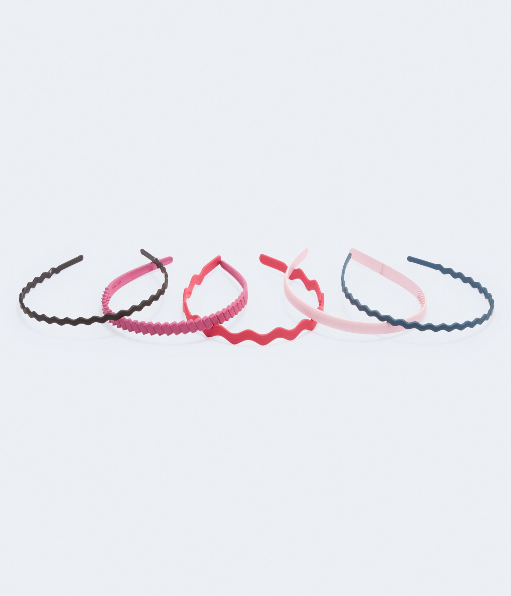 Wavy Hard Headband 5-Pack