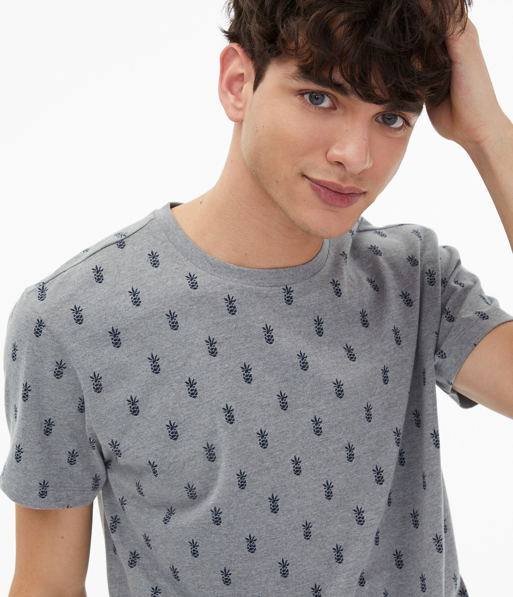 Pineapple Print Graphic Tee