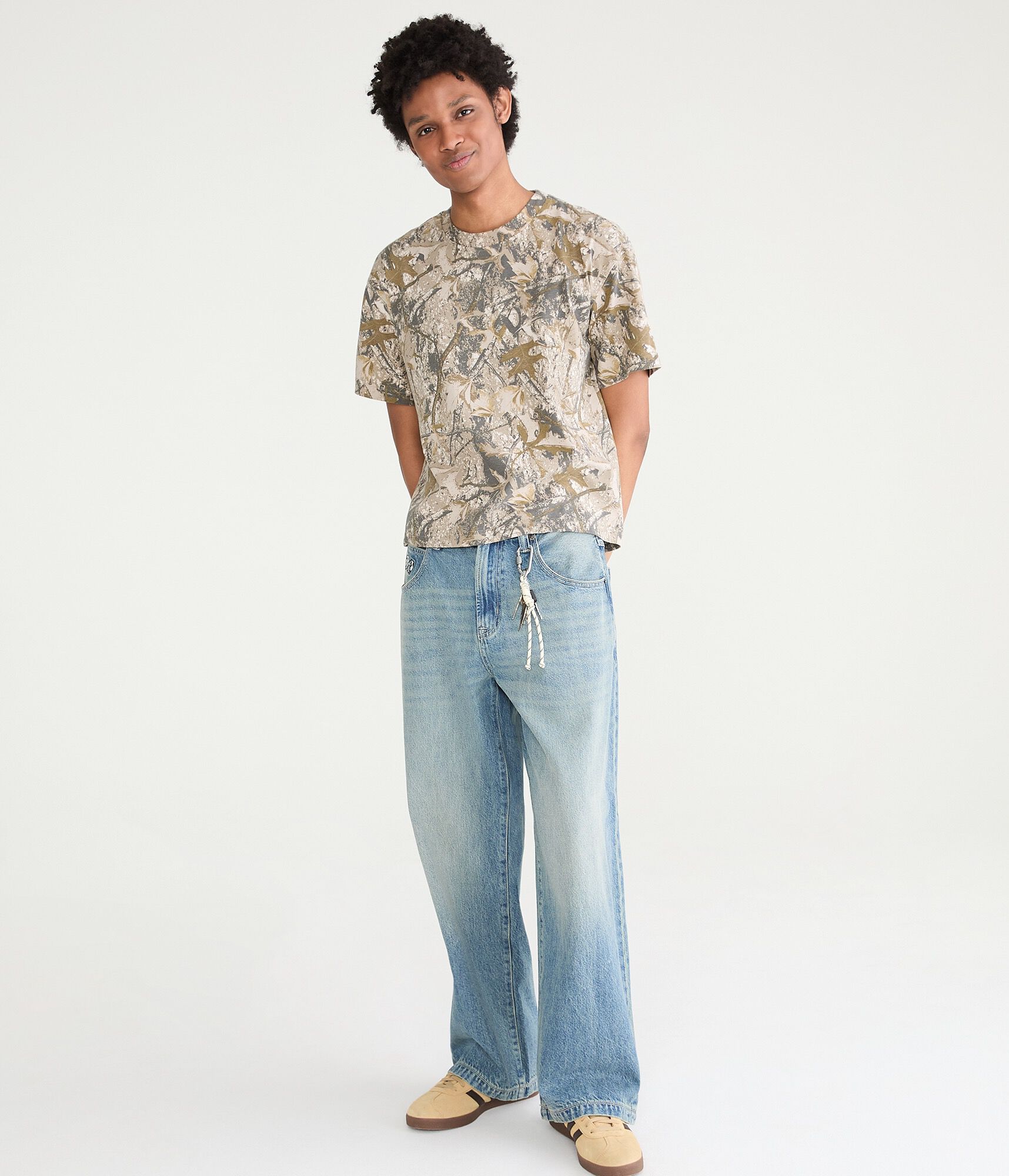 Forest Camo Heavyweight Crew Tee