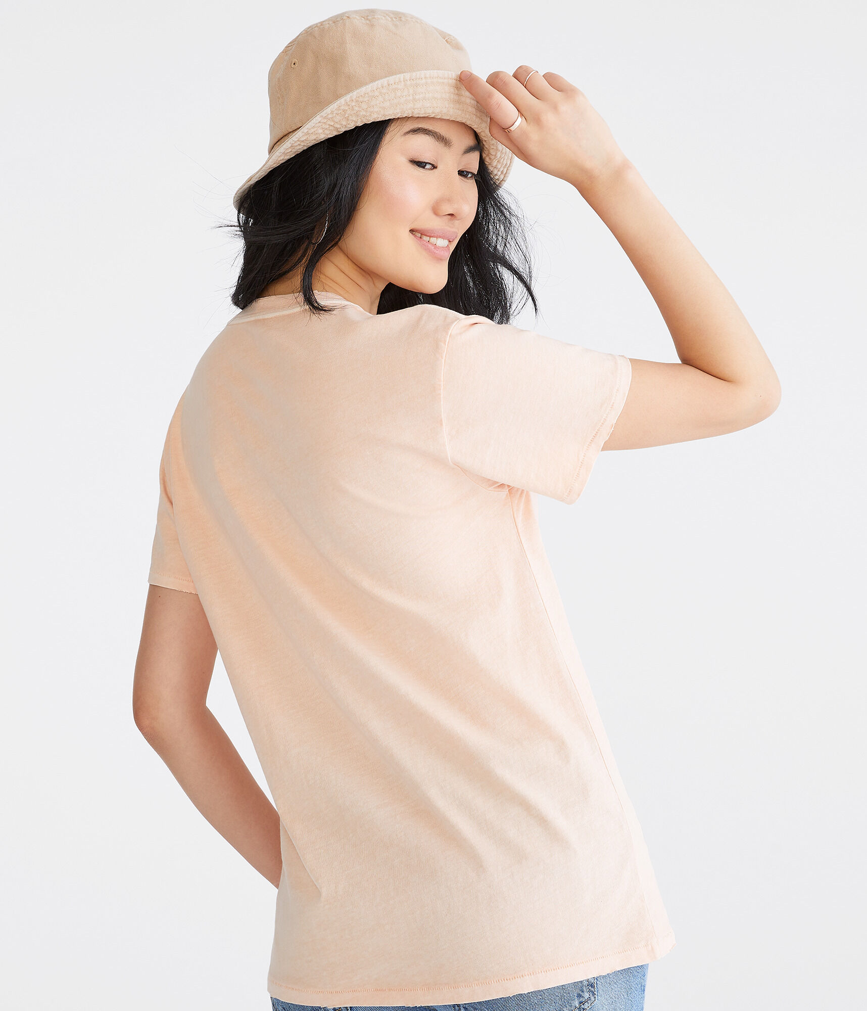 Washed Loose Fit Crew Tee