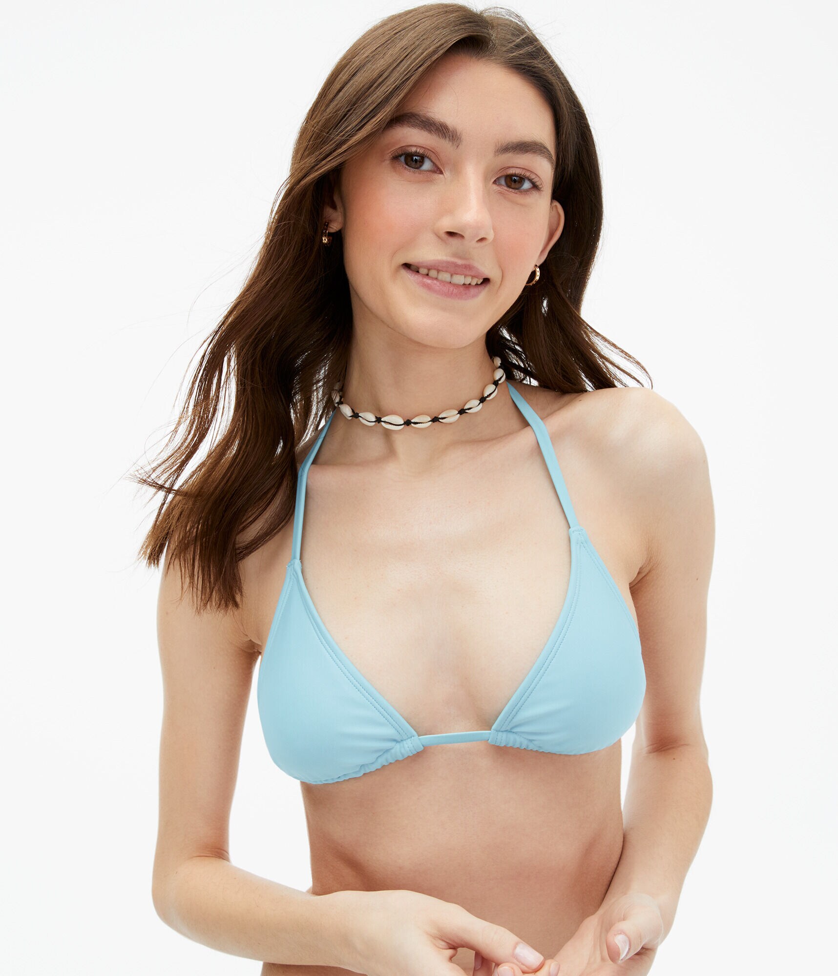 Solid Triangle Bikini Top