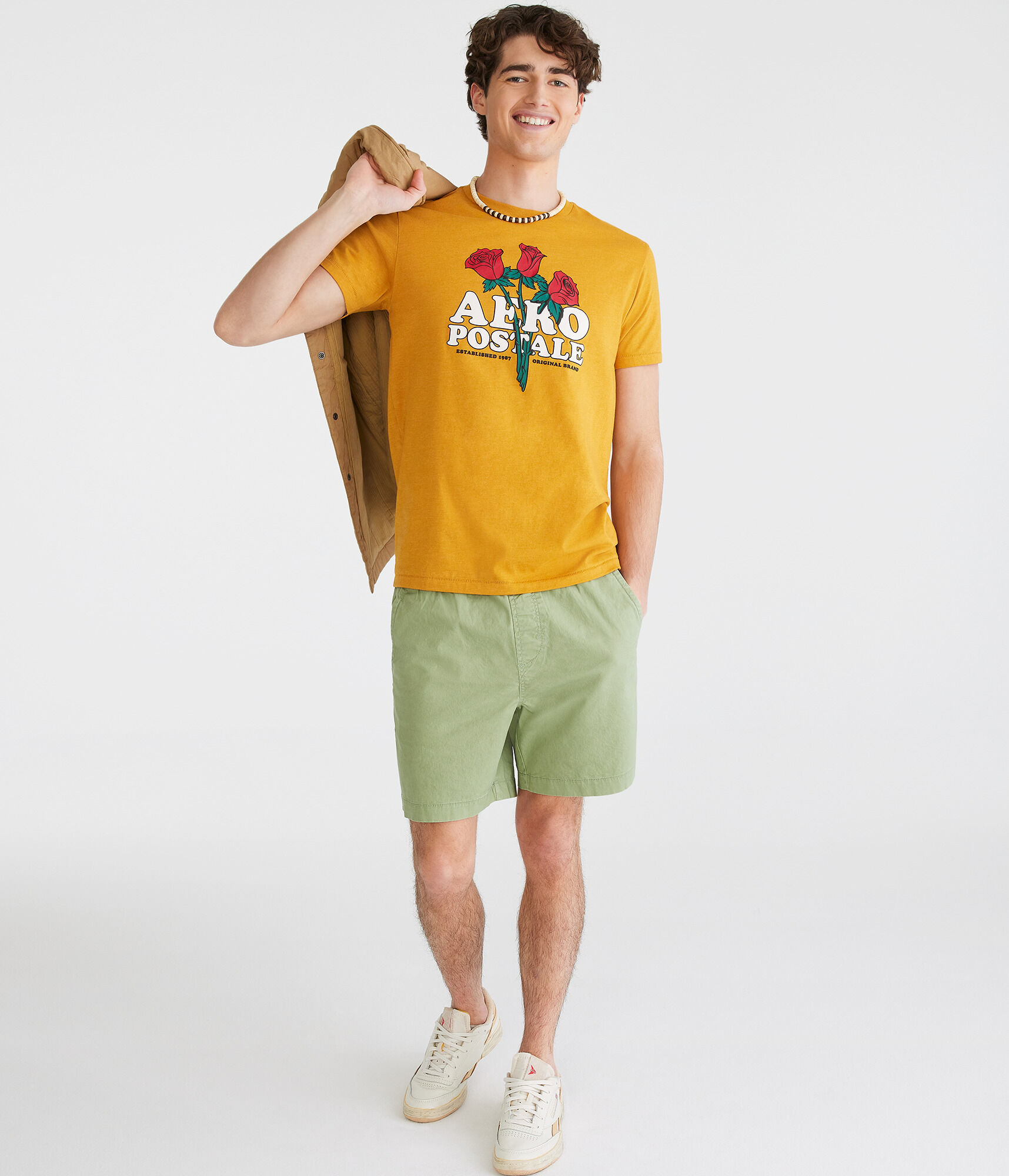 Aeropostale Rose Trio Graphic Tee