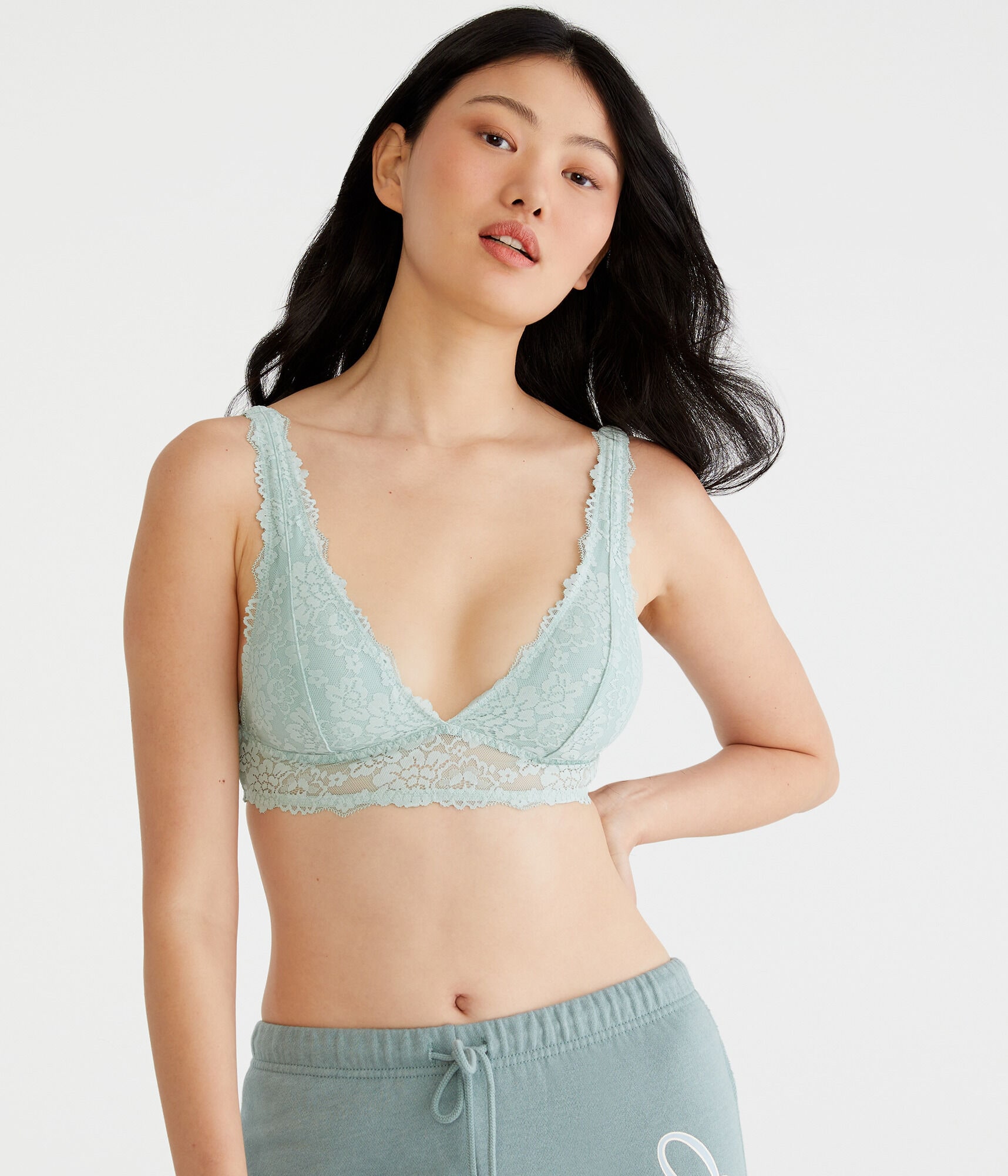 Lace Plunge Bralette
