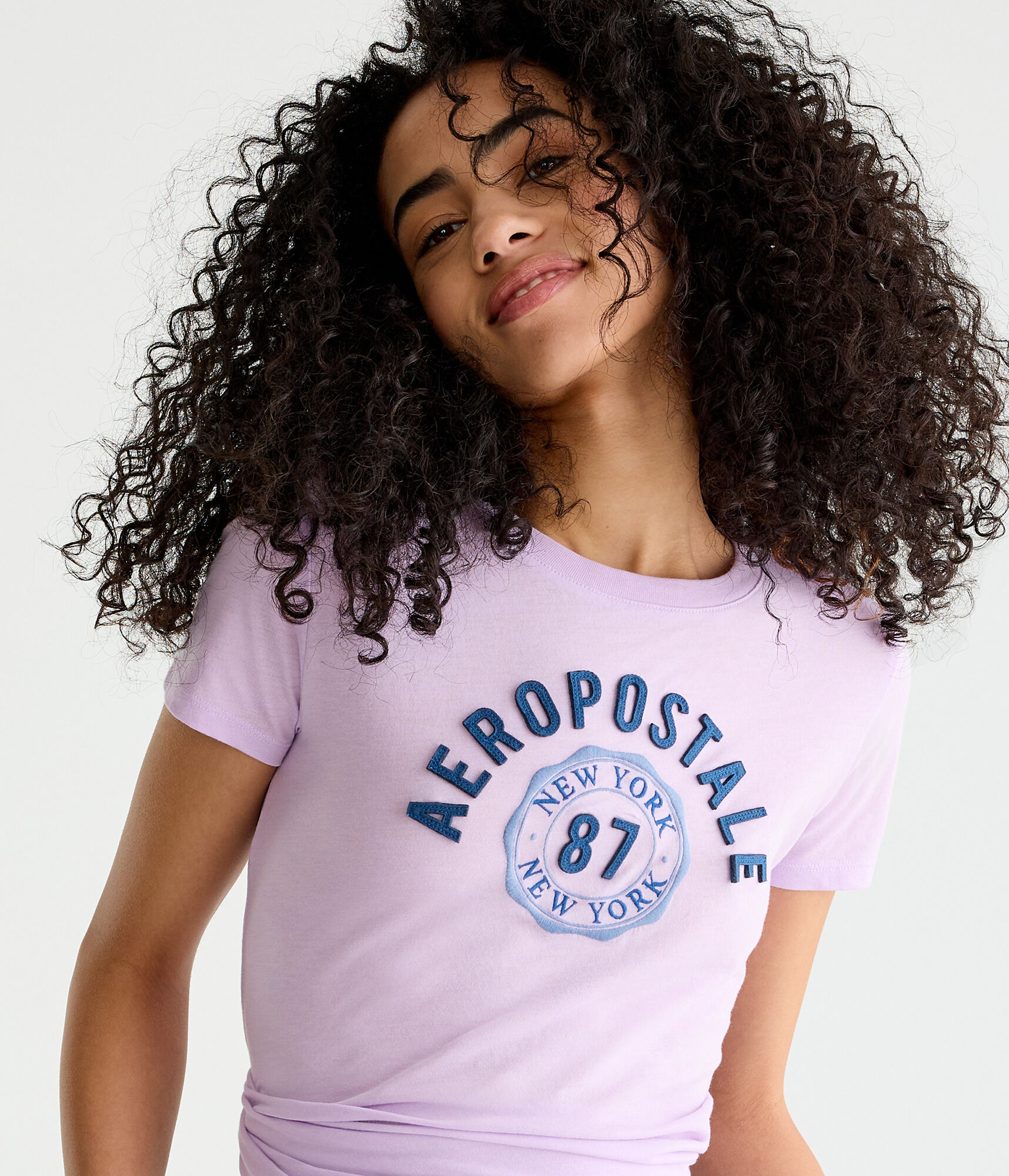 Aeropostale 87 Arch Appliqu&eacute; Graphic Tee