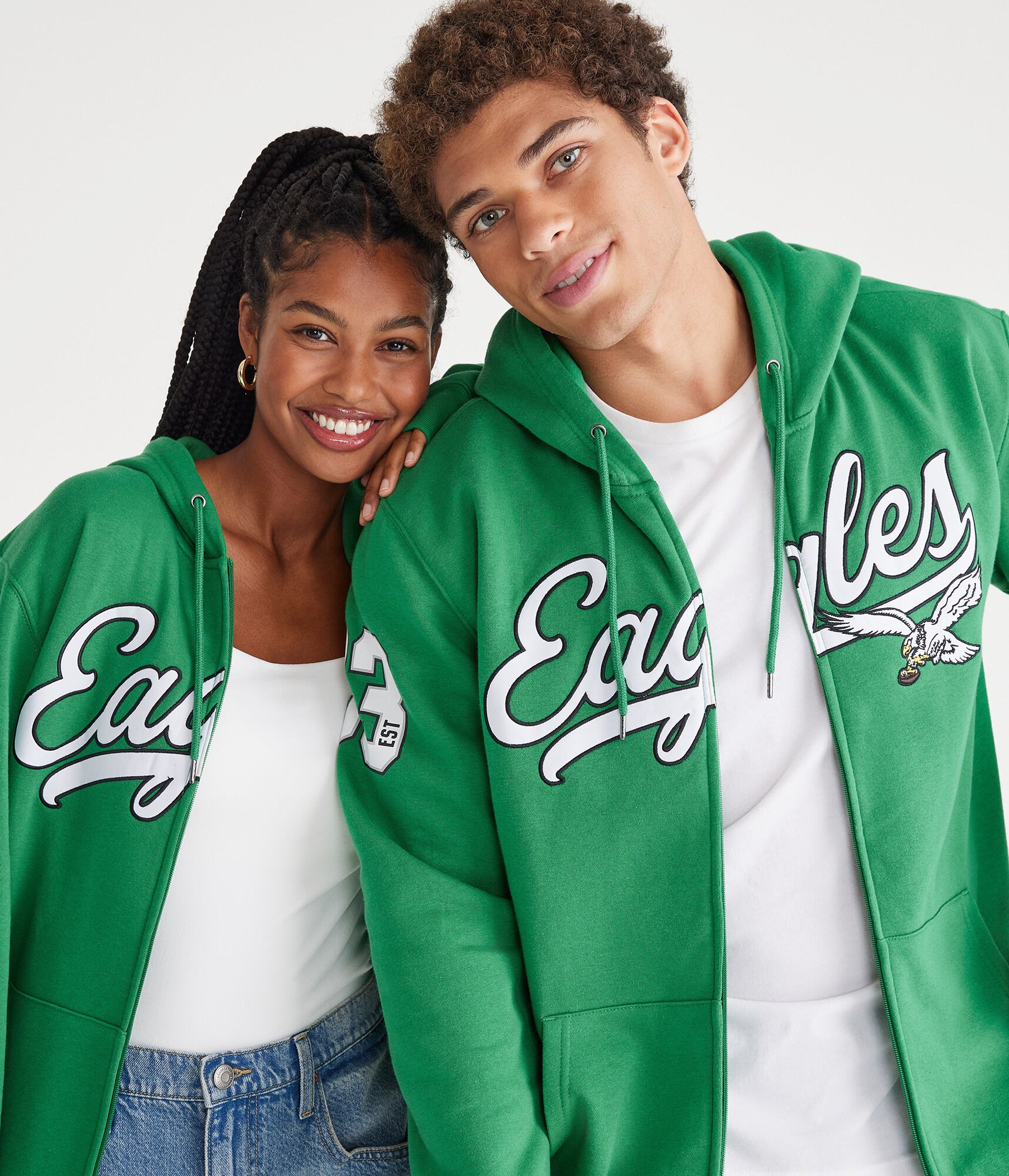 Philadelphia Eagles Script Full-Zip Hoodie