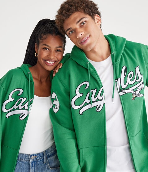 Philadelphia Eagles Script Full-Zip Hoodie Philadelphia Eagles Script Full-Zip Hoodie