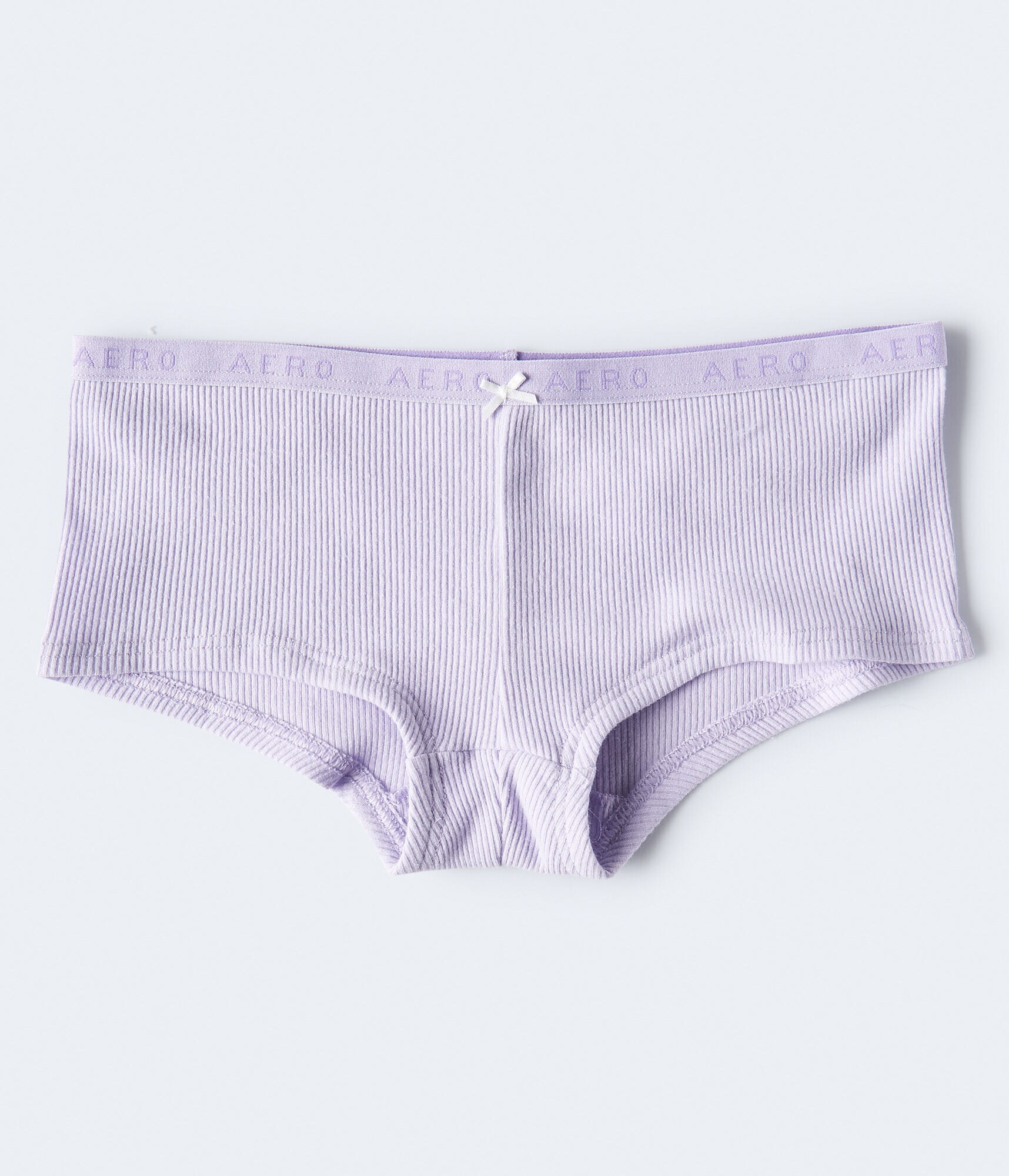 Ribbed Logo Boyshort