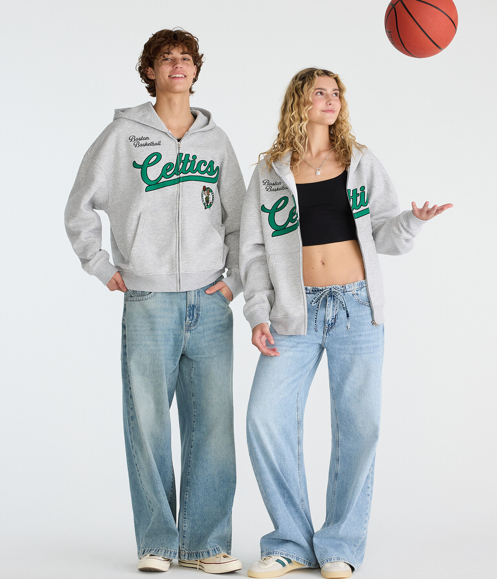 Boston Celtics Basketball Full-Zip Hoodie