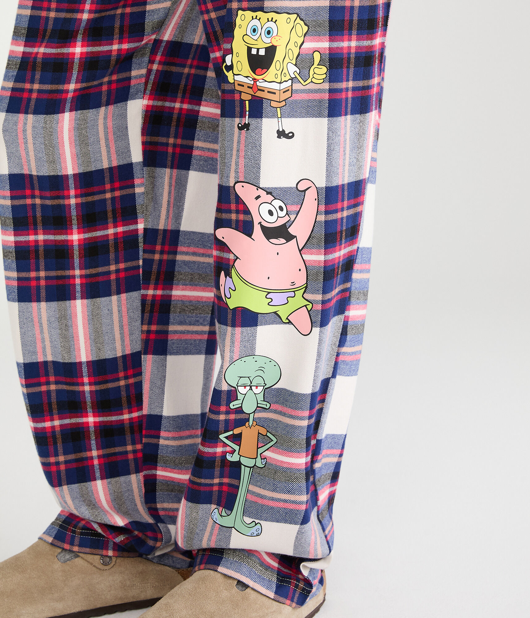 SpongeBob x Aero Plaid Flannel Sleep Pants