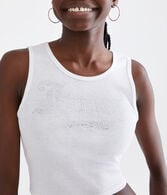 Juicy Couture X AERO Bling Cropped U-Neck Tank
