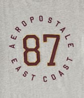 Aeropostale 87 Appliqué Graphic Tee